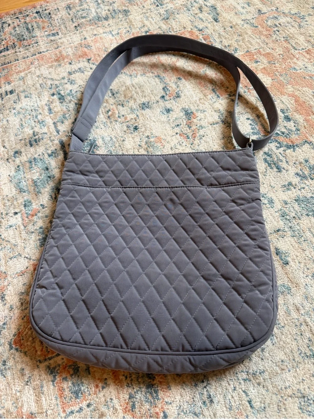 Vera Bradley Quilted Crossbody Bag in Gray